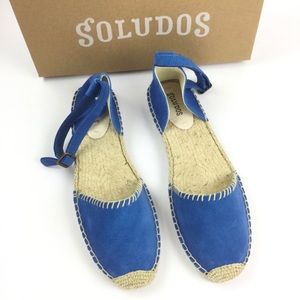 NEW Soludos D’Orsay Espadrille Flat Blue Size 9